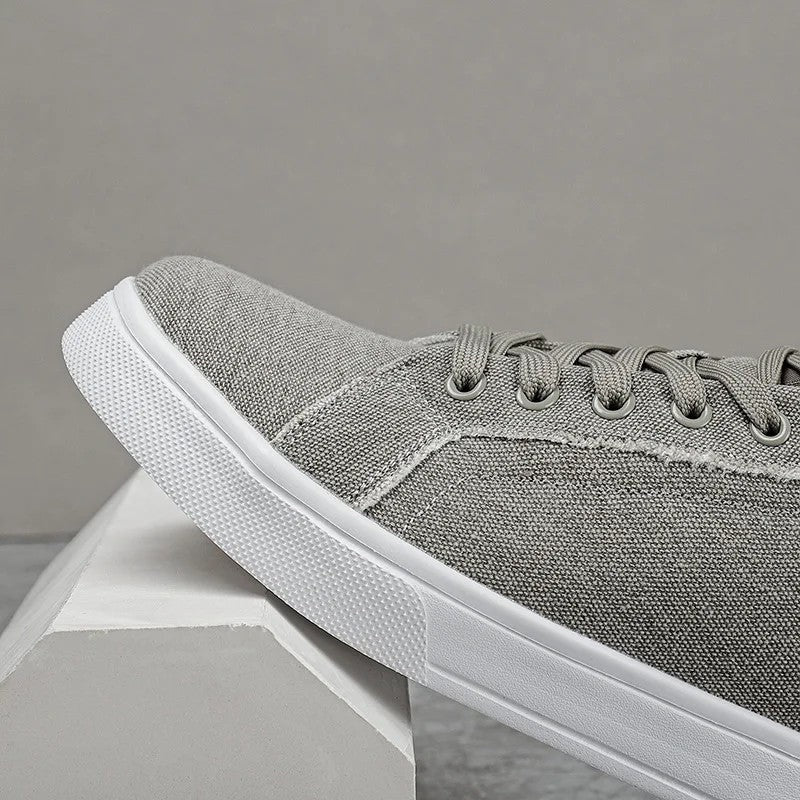 Plus Size Nivaro Canvas Low-Top Court Sneakers