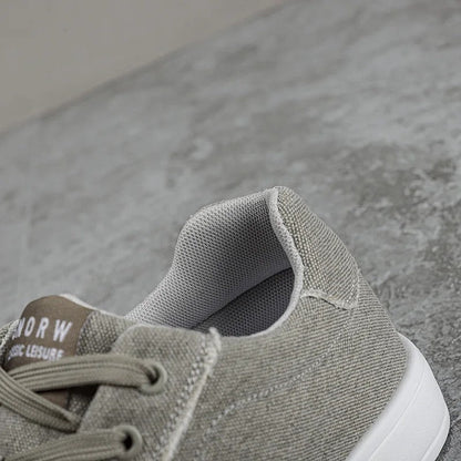 Plus Size Nivaro Canvas Low-Top Court Sneakers