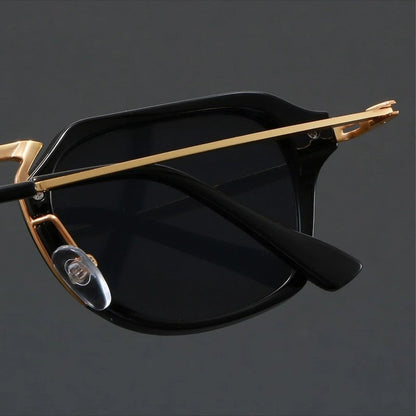 Norvik Geometric Metal Frame Sunglasses