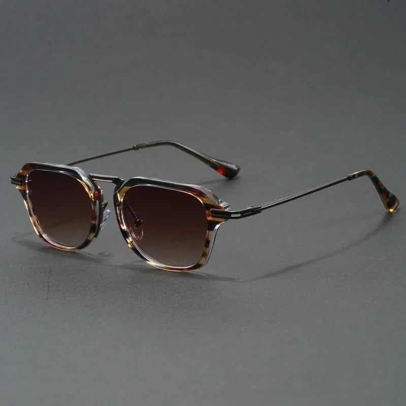 Norvik Geometric Metal Frame Sunglasses