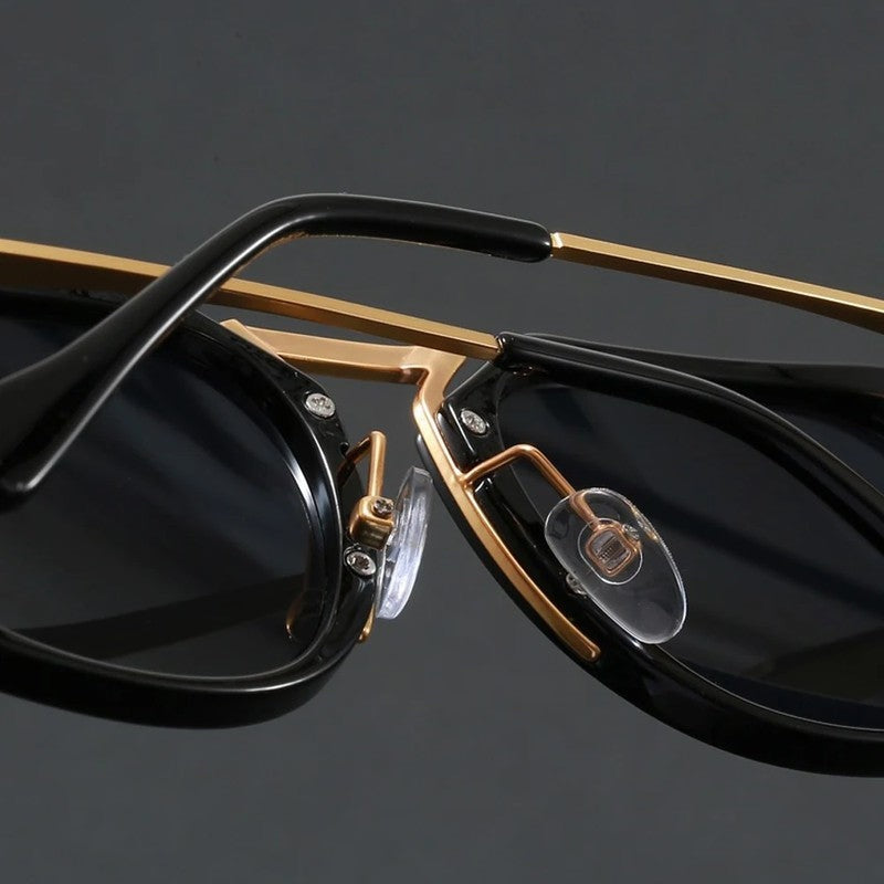 Norvik Geometric Metal Frame Sunglasses