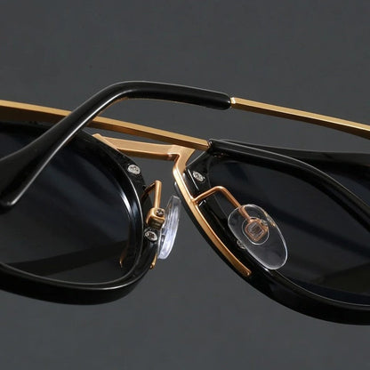 Norvik Geometric Metal Frame Sunglasses