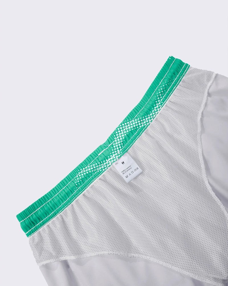Quick-Dry Elastic Waist Swim Trunks