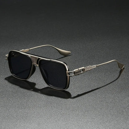 Ravelle Square Metal Frame Sunglasses