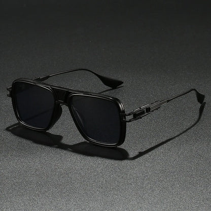 Ravelle Square Metal Frame Sunglasses