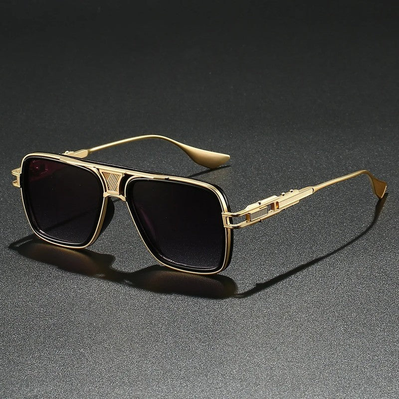Ravelle Square Metal Frame Sunglasses