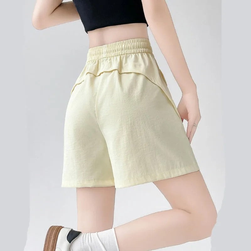 Relaxed Drawstring Waist Lounge Shorts