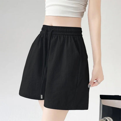 Relaxed Drawstring Waist Lounge Shorts