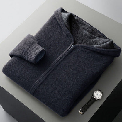 Relaxed Fleece Zip Hooded Jacket
