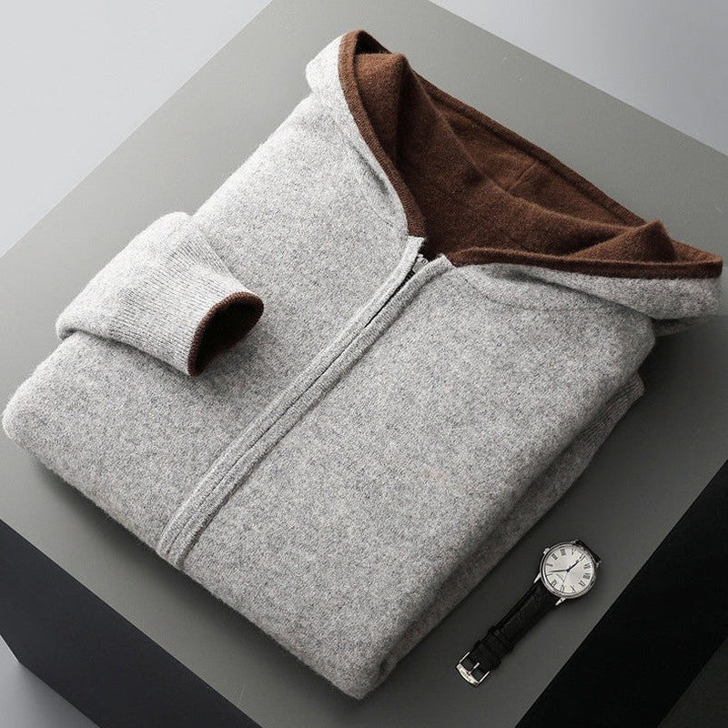 Relaxed Fleece Zip Hooded Jacket