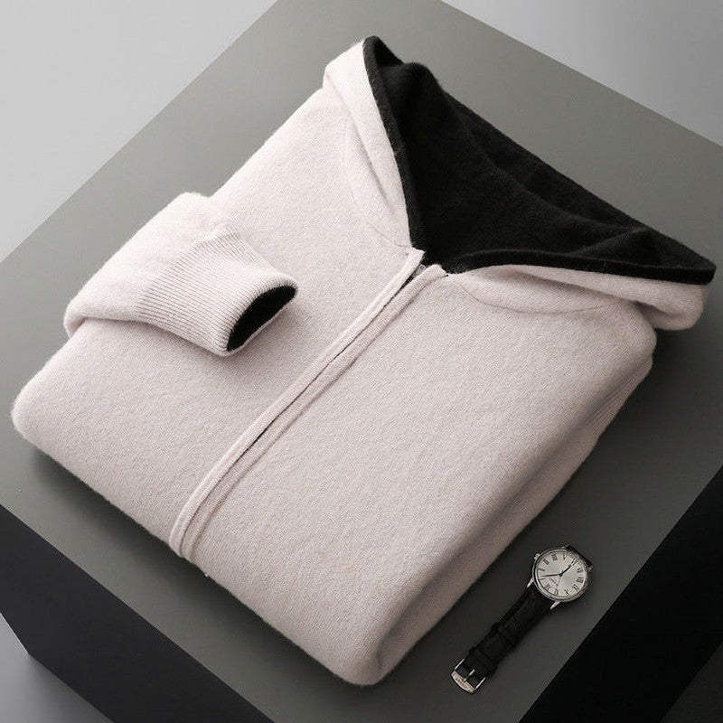 Relaxed Fleece Zip Hooded Jacket