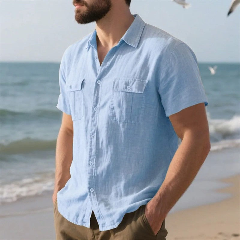 Relaxed Linen Short Sleeve Shirt
