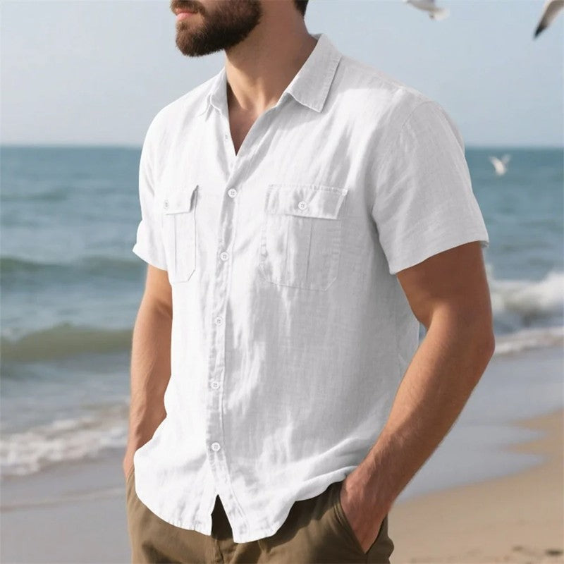 Relaxed Linen Short Sleeve Shirt