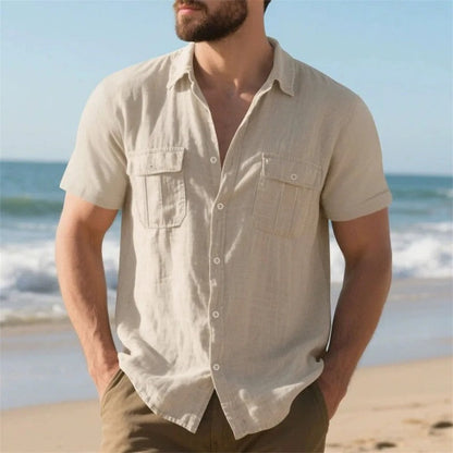 Relaxed Linen Short Sleeve Shirt