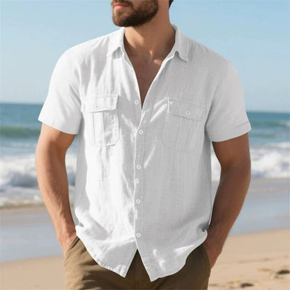 Relaxed Linen Short Sleeve Shirt