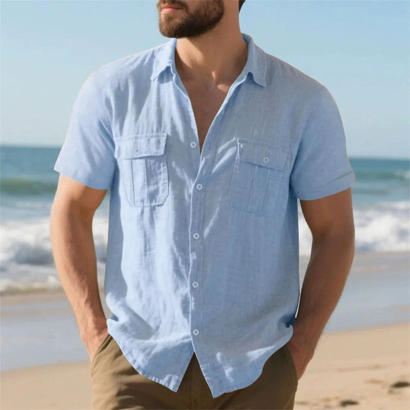 Relaxed Linen Short Sleeve Shirt