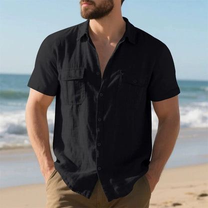 Relaxed Linen Short Sleeve Shirt