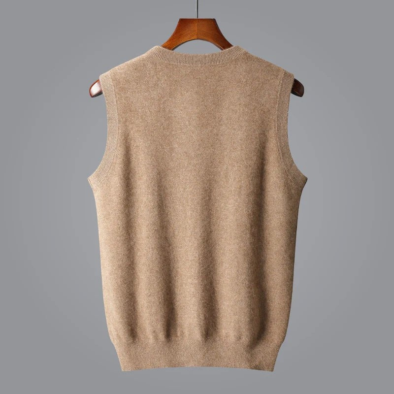 Relaxed V-Neck Knit Sweater Vest