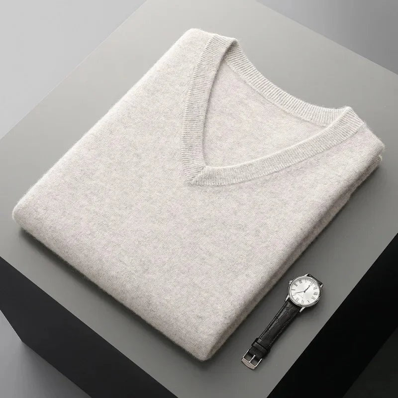 Relaxed V-Neck Knit Sweater Vest