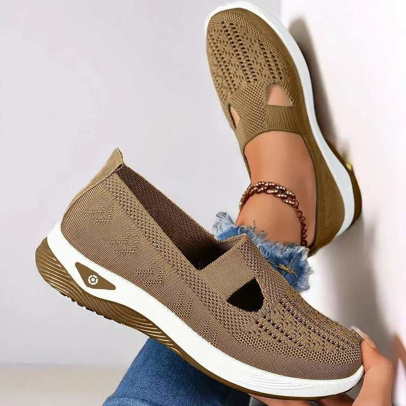 Renaro Knit Slip-On Walking Sneakers