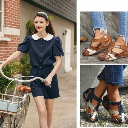 Renaro Relaxed Cutout Comfort Sandals
