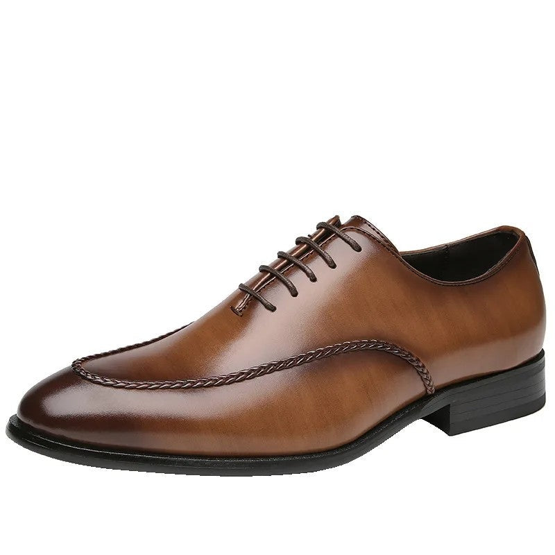 Renault Stitched Apron Elegant Oxford Shoes