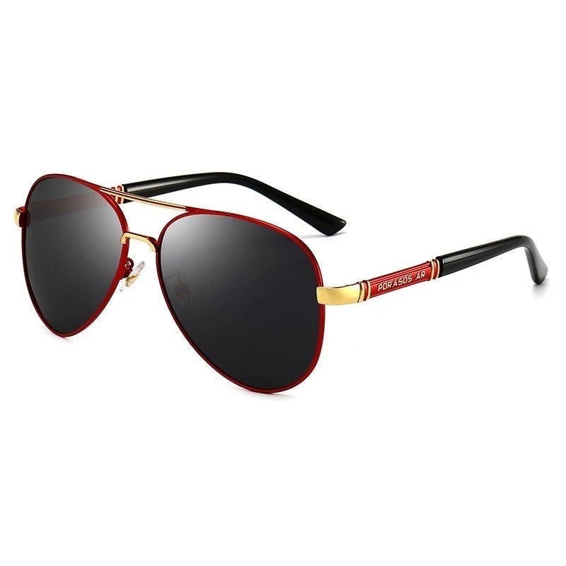 Varone Polarized Metal Aviator Sunglasses
