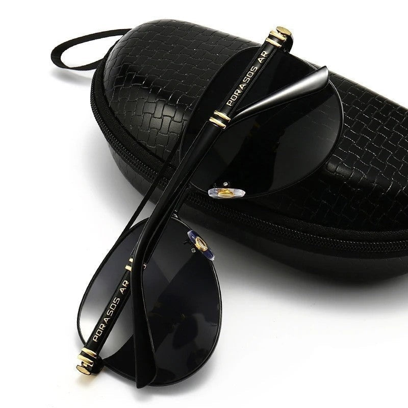 Varone Polarized Metal Aviator Sunglasses