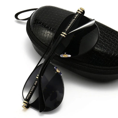 Varone Polarized Metal Aviator Sunglasses