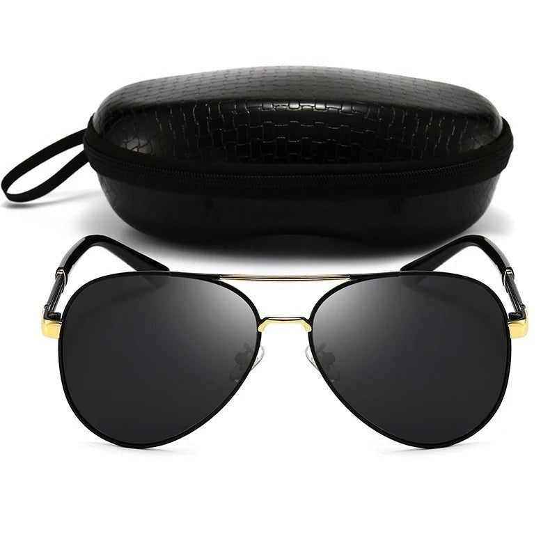 Varone Polarized Metal Aviator Sunglasses