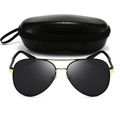 Varone Polarized Metal Aviator Sunglasses