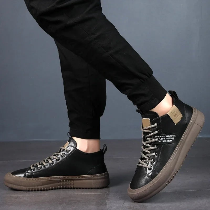 Rivelo High-Top Canvas Street Sneaker