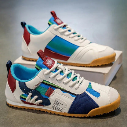 Ruvino Retro Patchwork Low-Top Sneakers