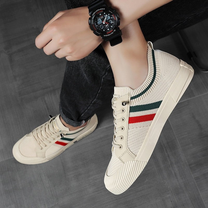 Savone Knit Stripe Low-Top Sneakers