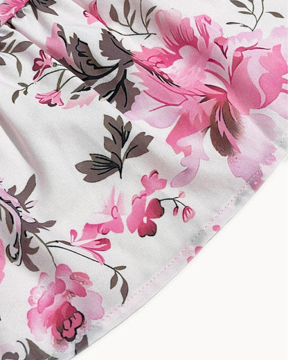 Smocked Floral Ruffle Mini Sundress