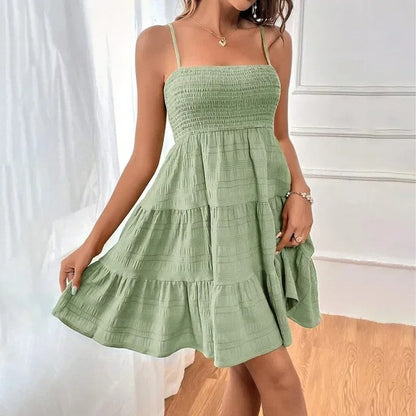 Smocked Tiered Relaxed Fit Sundress