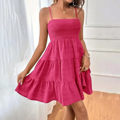 Smocked Tiered Relaxed Fit Sundress