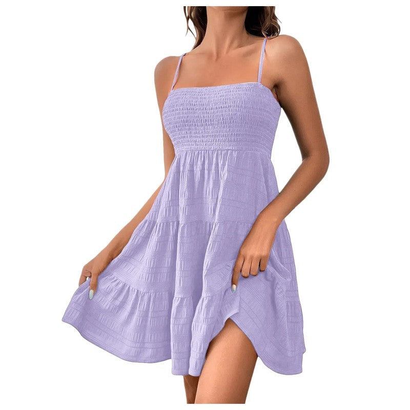 Smocked Tiered Relaxed Fit Sundress