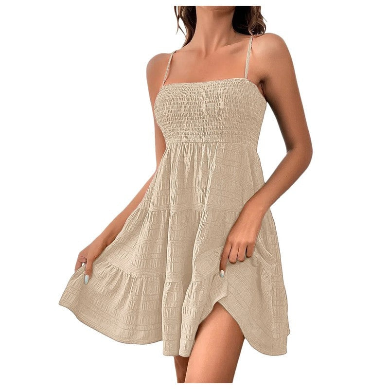 Smocked Tiered Relaxed Fit Sundress