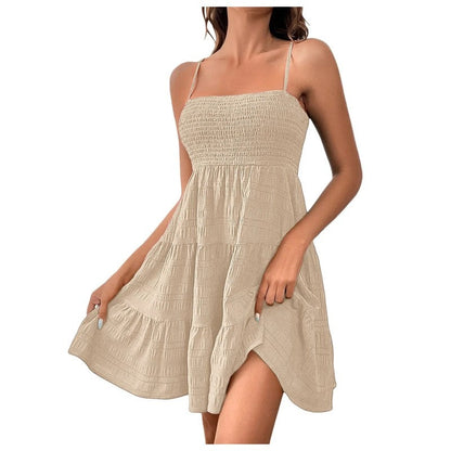 Smocked Tiered Relaxed Fit Sundress
