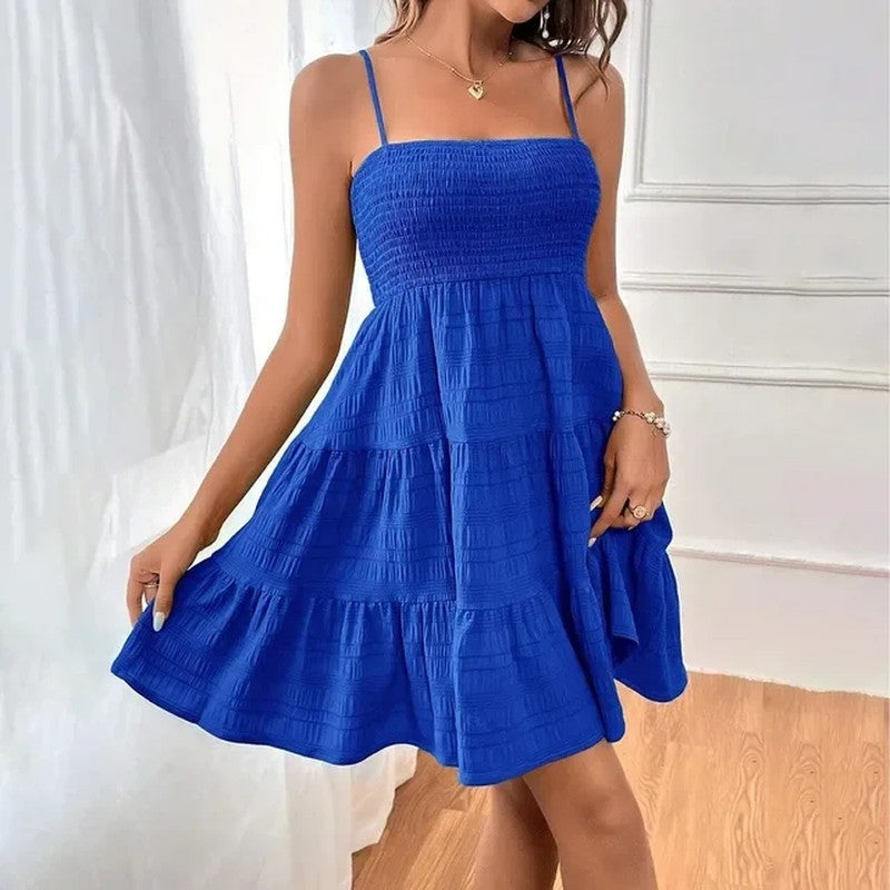 Smocked Tiered Relaxed Fit Sundress