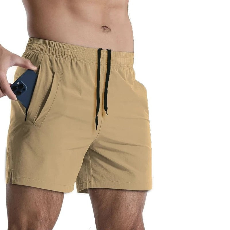 Stretch Drawstring Athletic Shorts