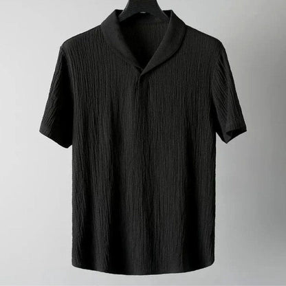 Textured Relaxed Collar Lounge Set