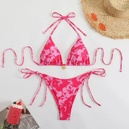 Tie-Back Triangle Bikini Cover Up