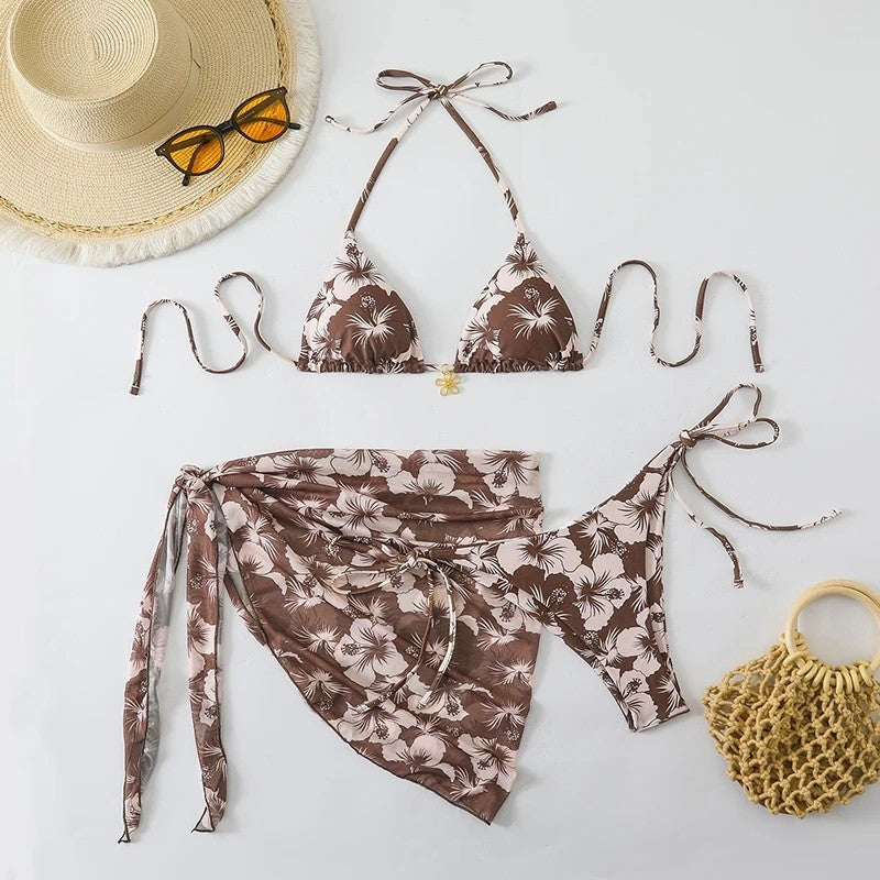 Tie-Back Triangle Bikini Cover Up