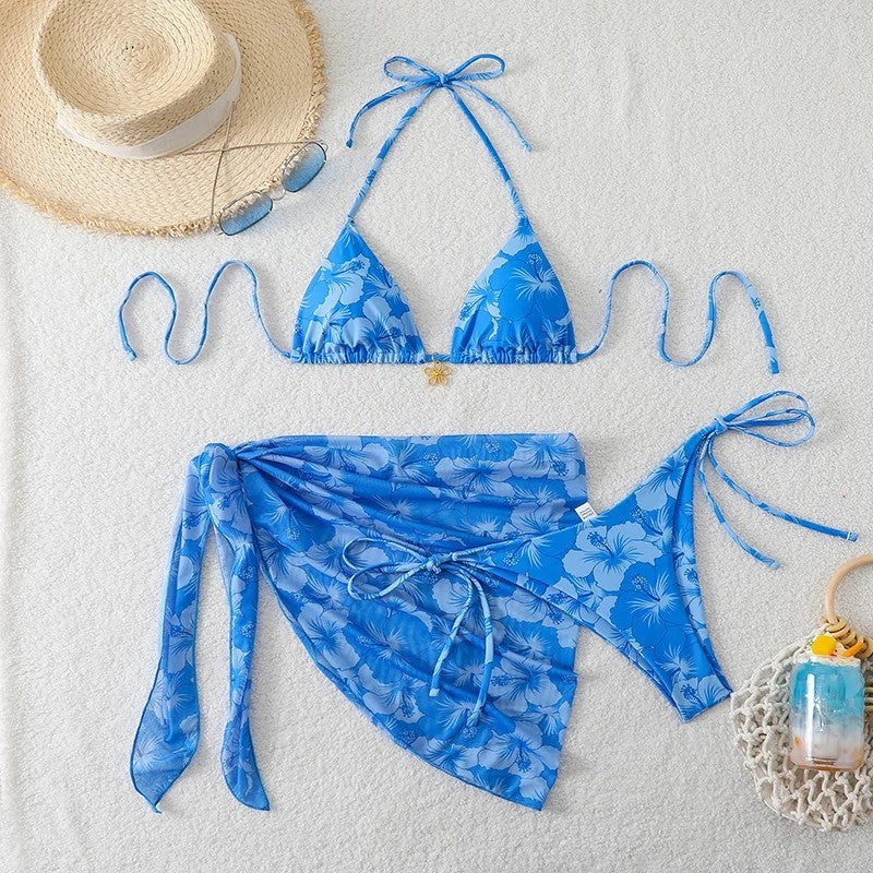 Tie-Back Triangle Bikini Cover Up