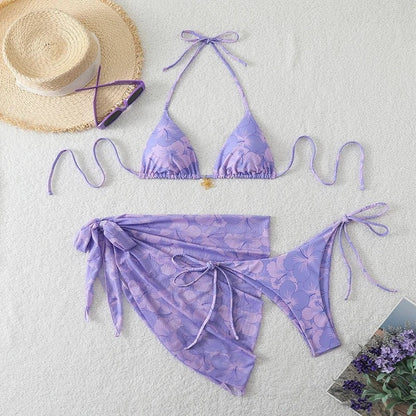 Tie-Back Triangle Bikini Cover Up