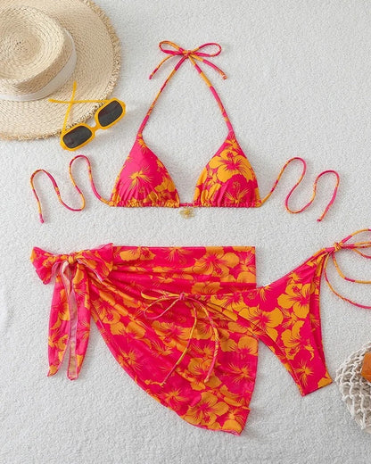 Tie-Back Triangle Bikini Cover Up