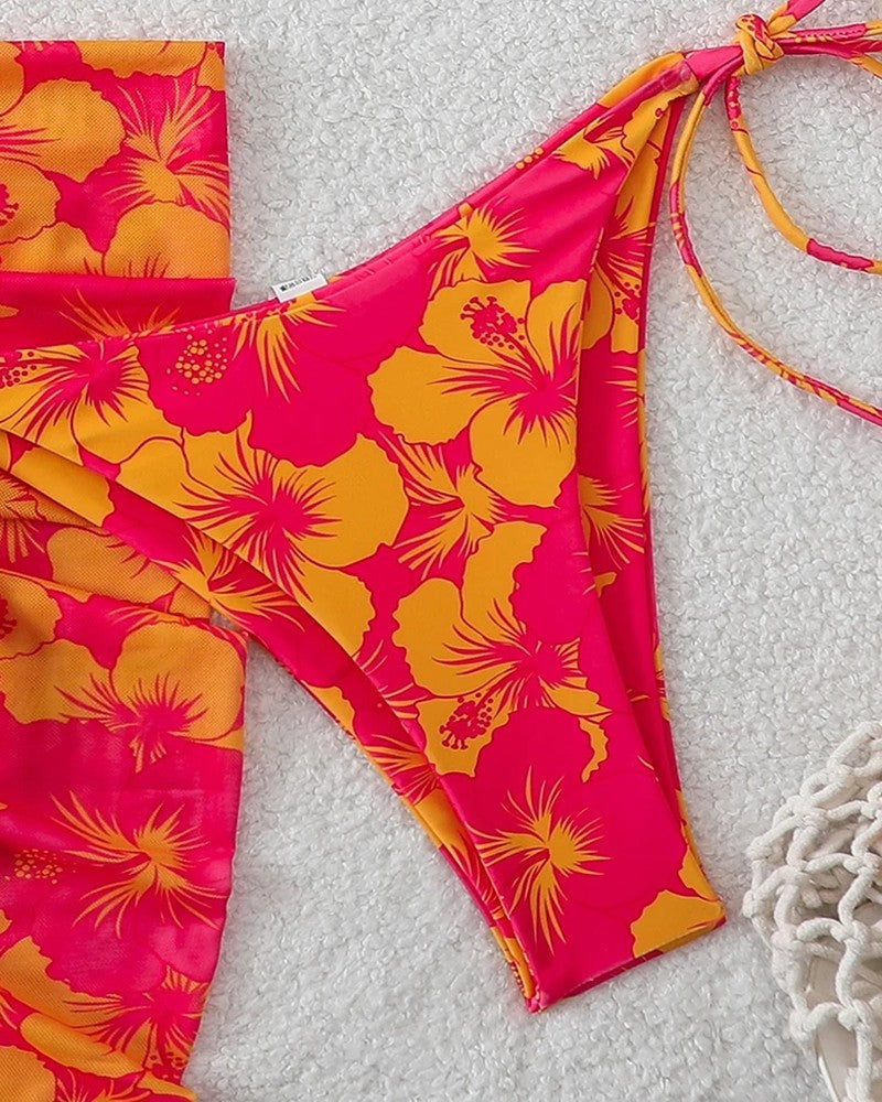 Tie-Back Triangle Bikini Cover Up
