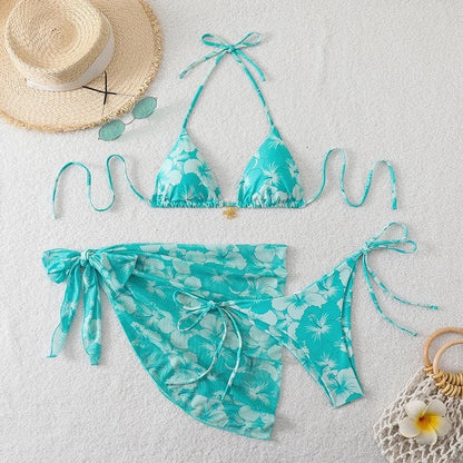 Tie-Back Triangle Bikini Cover Up